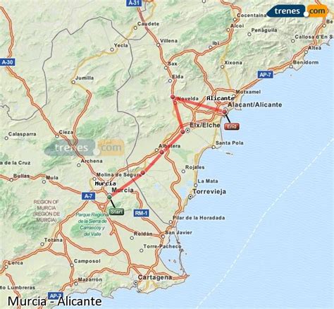 Alicante to Murcia Bus, cheap tickets on GetByBus